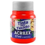 Tinta Acrilex 04140 Tecido 12X37Ml Cor 507 Vermelho Fogo