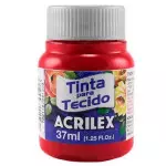 Tinta Acrilex 04140 Tecido 12X37Ml Cor 509 Verm. Carmim