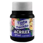 Tinta Acrilex 04140 Tecido 12X37Ml Cor 520 Preto