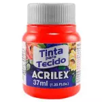 Tinta Acrilex 04140 Tecido 12X37Ml Cor 541 Vermelho Vivo 