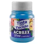 Tinta Acrilex 04140 Tecido 12X37Ml Cor 560 Azul Caribe