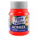 Tinta Acrilex 04140 Tecido 12X37Ml Cor 586 Coral