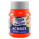 Tinta Acrilex 04140 Tecido 12X37Ml Cor 801 Tangerina