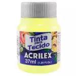 Tinta Acrilex 04140 Tecido 12X37Ml Cor 808 Amarelo Bebe