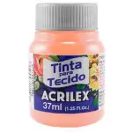 Tinta Acrilex 04140 Tecido 12X37Ml Cor 812 Salmao Bebe