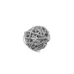 Bola Cromus 1010055 Rattan 6Cm Cor 1010065 Prata