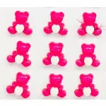 Botao Kr Inf.6028 Urso Coracao C/24 Cor Pink