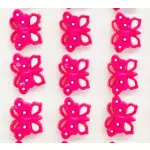 Botao Kr Inf.6039 Borboleta Nylon C/24 Cor Pink