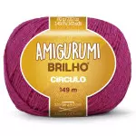 Linha Circulo Amigurumi Brilho 149M Cor 3754 Rosa Pink