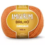 Linha Circulo Amigurumi Brilho 149M Cor 4456 Laranja