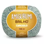 Linha Circulo Amigurumi Brilho 149M Cor 5745 Eucalipto