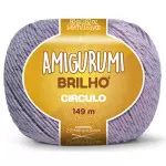 Linha Circulo Amigurumi Brilho 149M Cor 6802 Malva