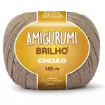 Linha Circulo Amigurumi Brilho 149M Cor 7625 Castanha