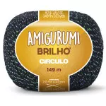 Linha Circulo Amigurumi Brilho 149M Cor 8100 Magia