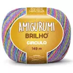 Linha Circulo Amigurumi Brilho 149M Cor 9534 Unicornio