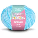 Linha Circulo Amigurumi Pelucia 131M Cor 2194 Turquesa