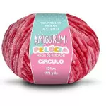 Linha Circulo Amigurumi Pelucia 131M Cor 3528 Carmim