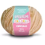 Linha Circulo Amigurumi Pelucia 131M Cor 7625 Castanha