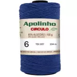 Barbante Circulo Apolinho 6 104M Cor 2775 Azul Bic