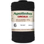 Barbante Circulo Apolinho 6 104M Cor 8990 Preto