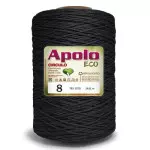 Barbante Circulo Apolo Eco8 1,8Kg Cor 8990 Preto