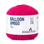 Linha Pingouin Balloon Amigo 50G Cor 8348 - Rose Red