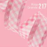 Vies Fechado Cinderela Xadrez 12Mm 20M Cor 217 Rosa Gde