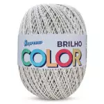 Barbante Supremo Color Brilho 452M Cor 100-1 Cru-Prata