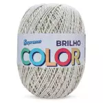 Barbante Supremo Color Brilho 452M Cor 100-2 Cru-Ouro