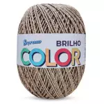 Barbante Supremo Color Brilho 452M Cor 332-1 Marrom Claro-Prata