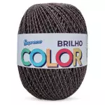 Barbante Supremo Color Brilho 452M Cor 334-2 Chocolate-Ouro