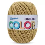 Barbante Supremo Color Brilho 452M Cor 440-2 Mostarda-Ouro