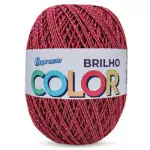 Barbante Supremo Color Brilho 452M Cor 480-1 Vermelho-Prata