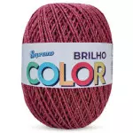 Barbante Supremo Color Brilho 452M Cor 516-1 Marsala-Prata