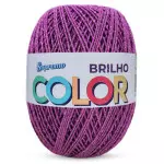 Barbante Supremo Color Brilho 452M Cor 732-2 Berinjela-Ouro