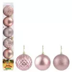 Bola Art Tb Diamante  6Cm Zc474 C/6 Cor Rose