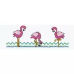 Faixa Marilda Pto Cruz 50X9,7Cm Cor 4152* Flamingo