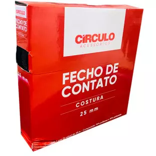 FECHO CIRCULO COSTURA  25MM 1P C/25M