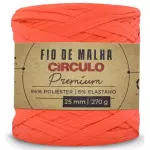 Fio Circulo Malha Premium 25Mm 140M Cor 0784 Coral Neon