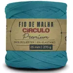 Fio Circulo Malha Premium 25Mm 140M Cor 2194 Turquesa