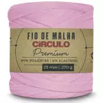 Fio Circulo Malha Premium 25Mm 140M Cor 3161 Rosa Algodao