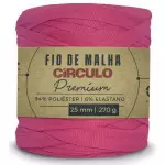 Fio Circulo Malha Premium 25Mm 140M Cor 3230 Rosa Tropical