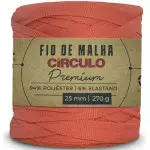 Fio Circulo Malha Premium 25Mm 140M Cor 4155 Rosa Porcelana