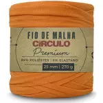 Fio Circulo Malha Premium 25Mm 140M Cor 4222 Casca de Laranja