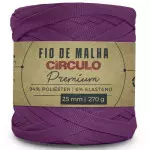 Fio Circulo Malha Premium 25Mm 140M Cor 6859 Roxo Brilhante