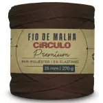 Fio Circulo Malha Premium 25Mm 140M Cor 7288 Chocolate em Po