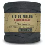 Fio Circulo Malha Premium 25Mm 140M Cor 8243 Cinza Resina