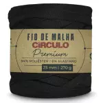 Fio Circulo Malha Premium 25Mm 140M Cor 8990 Preto