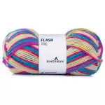 Fio Pingouin Flash 500G Cor 9144 - Blue Bright Mix