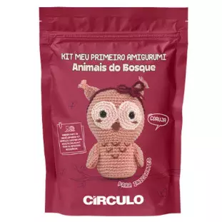 KIT CIRCULO AMIGURUMI A BOSQUE 1 CORUJA